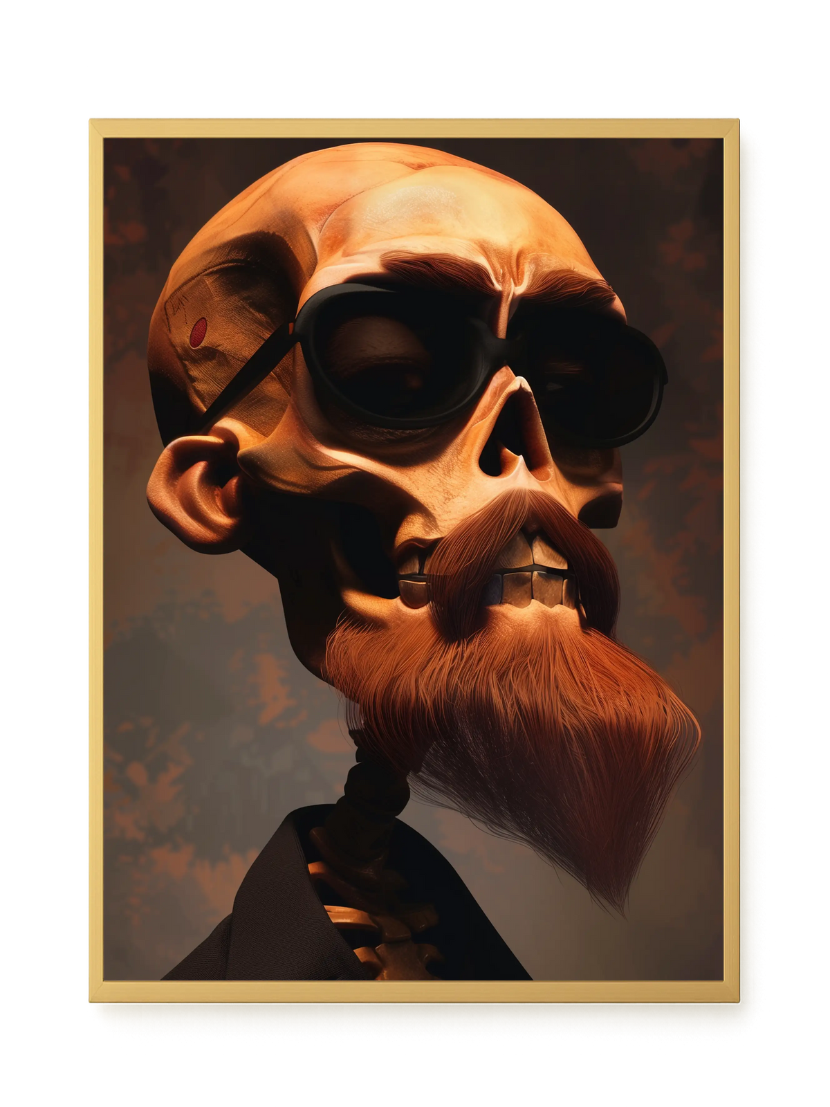 Realistic Skull Canvas Wall Art