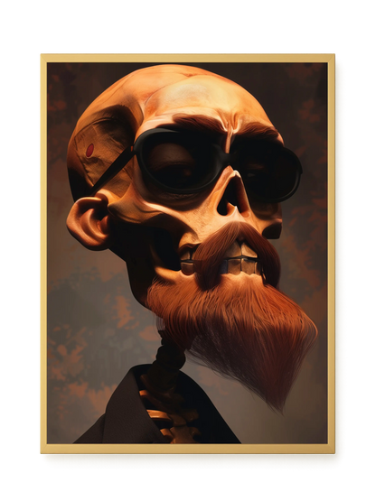 Realistic Skull Canvas Wall Art