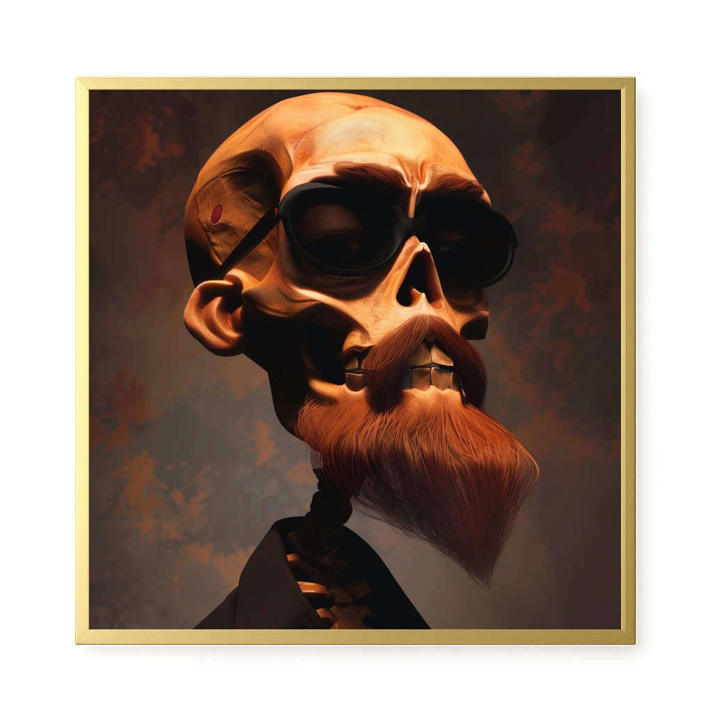 Realistic Skull Canvas Wall Art