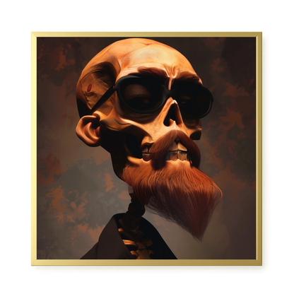 Realistic Skull Canvas Wall Art