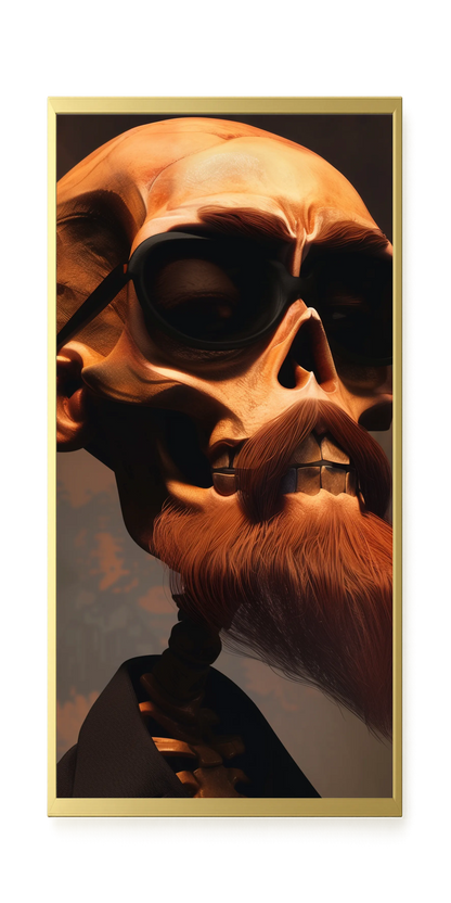 Realistic Skull Canvas Wall Art