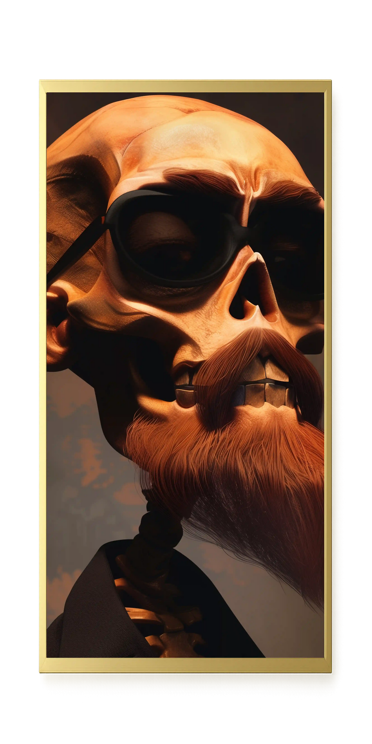 Realistic Skull Canvas Wall Art