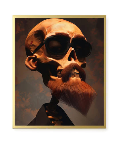 Realistic Skull Canvas Wall Art