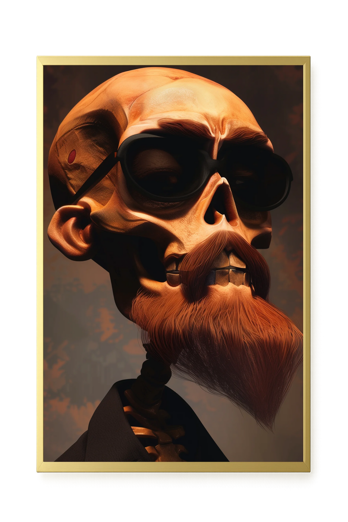 Realistic Skull Canvas Wall Art