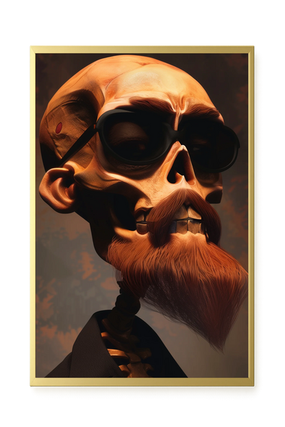 Realistic Skull Canvas Wall Art