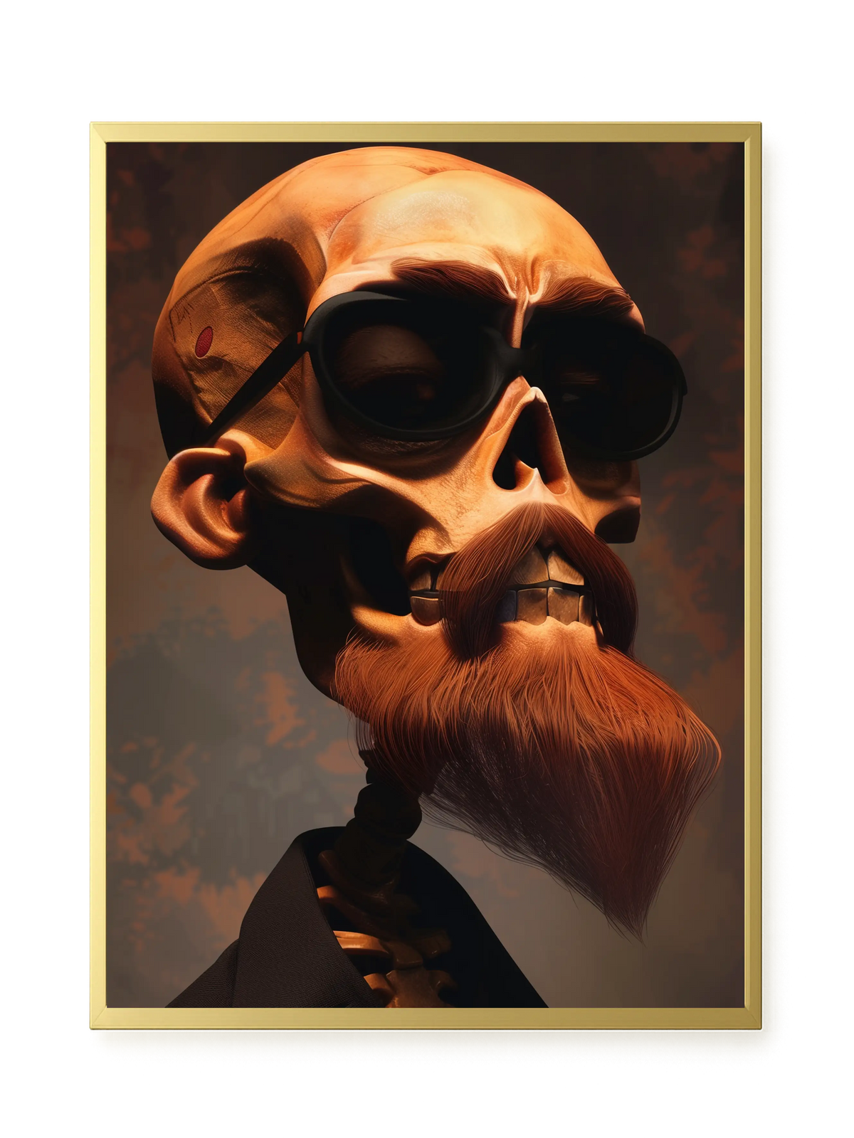 Realistic Skull Canvas Wall Art