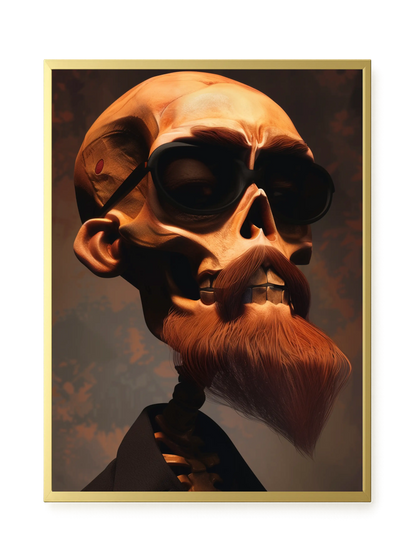 Realistic Skull Canvas Wall Art