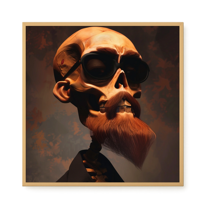 Realistic Skull Canvas Wall Art