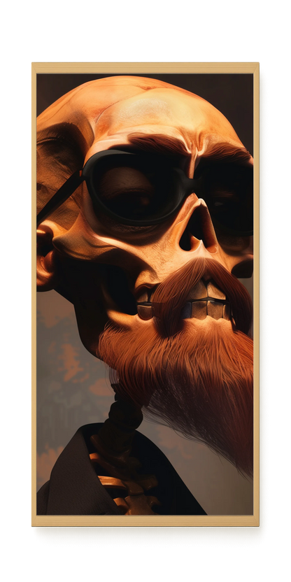 Realistic Skull Canvas Wall Art