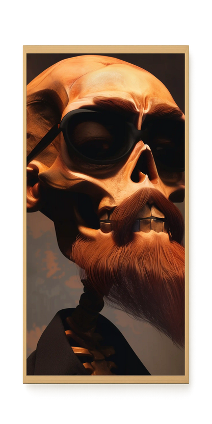 Realistic Skull Canvas Wall Art