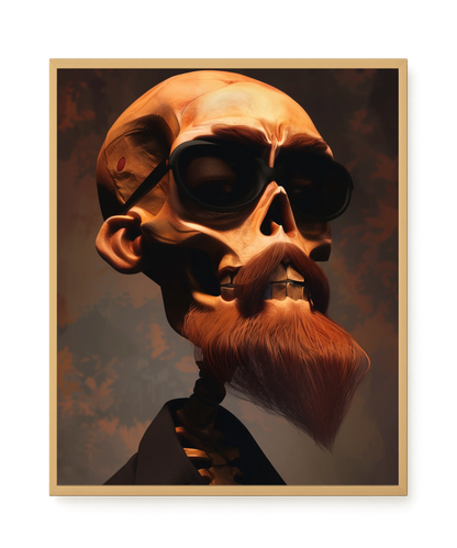 Realistic Skull Canvas Wall Art