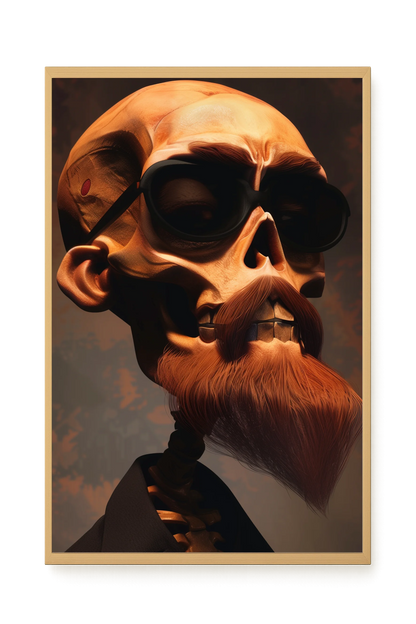 Realistic Skull Canvas Wall Art