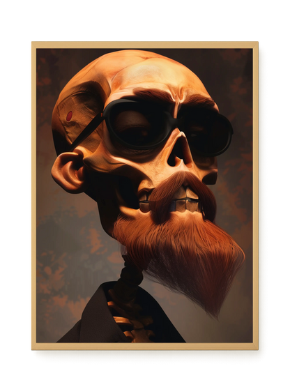 Realistic Skull Canvas Wall Art