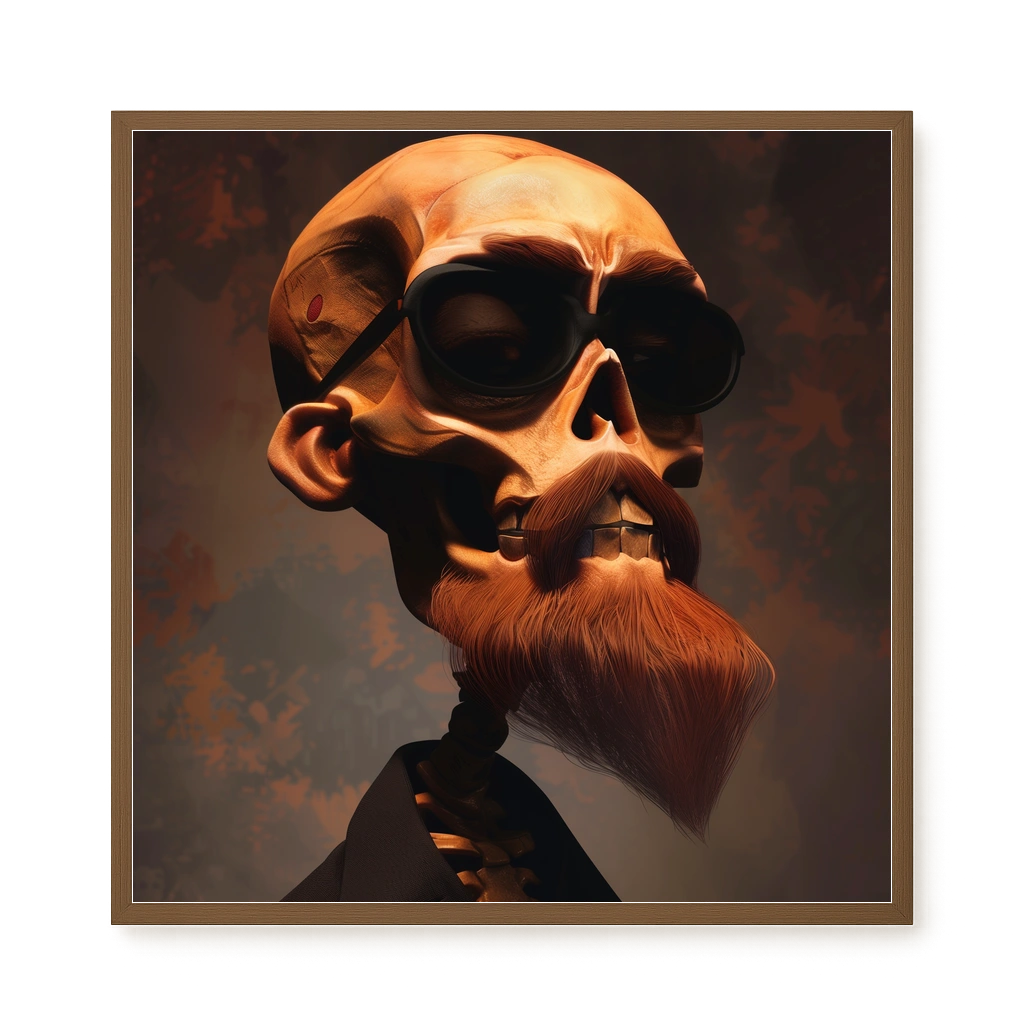 Realistic Skull Canvas Wall Art