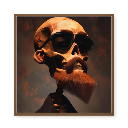 Realistic Skull Canvas Wall Art