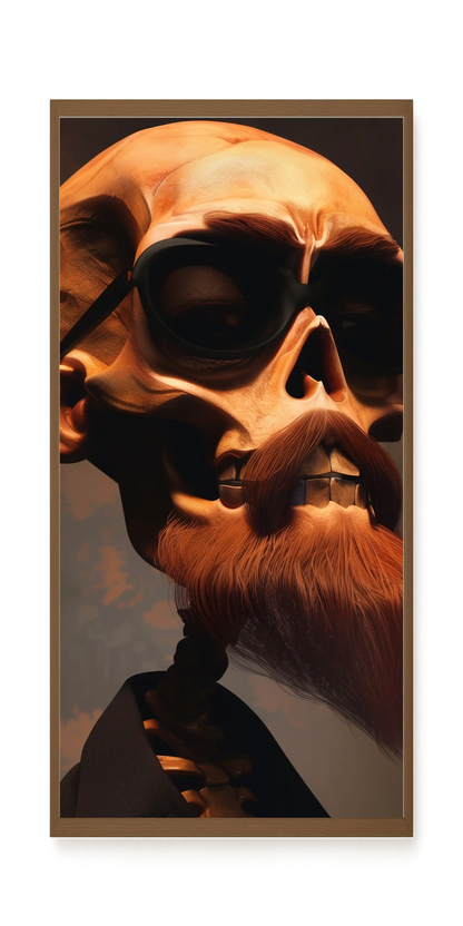 Realistic Skull Canvas Wall Art