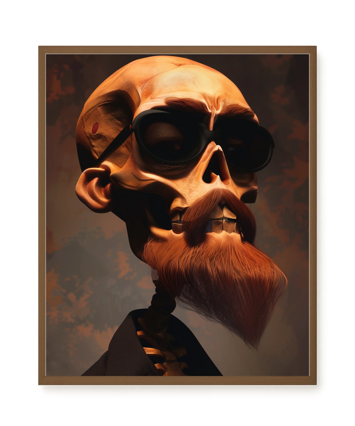 Realistic Skull Canvas Wall Art