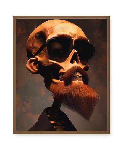 Realistic Skull Canvas Wall Art