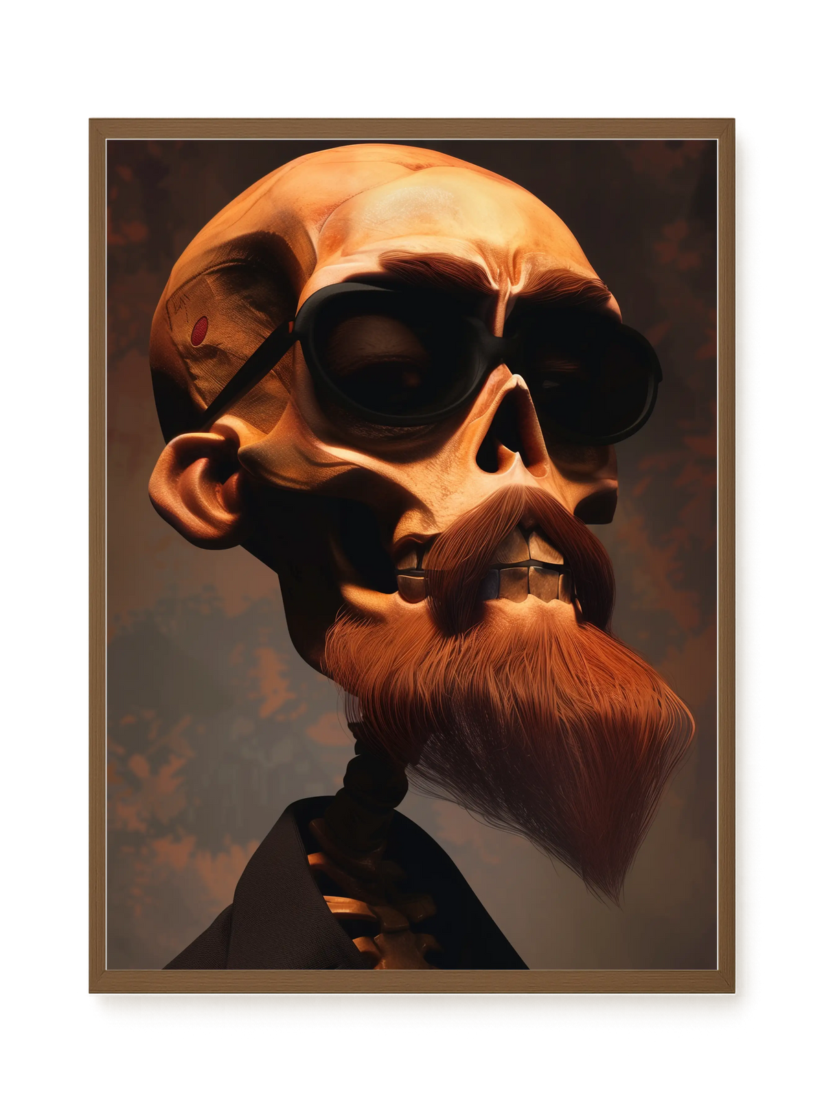 Realistic Skull Canvas Wall Art