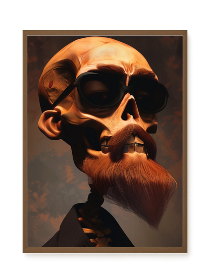 Realistic Skull Canvas Wall Art