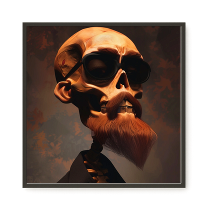 Realistic Skull Canvas Wall Art