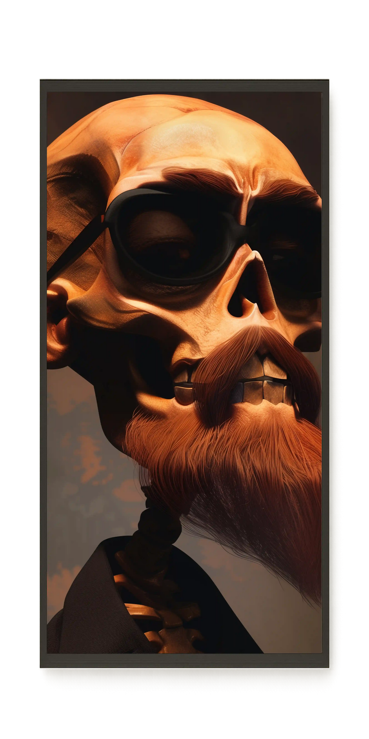 Realistic Skull Canvas Wall Art
