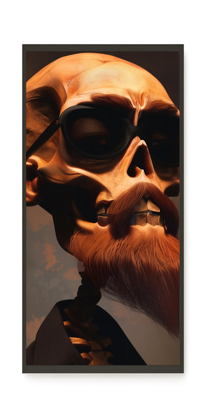 Realistic Skull Canvas Wall Art
