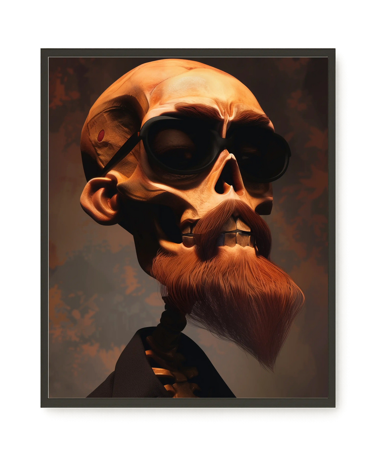 Realistic Skull Canvas Wall Art