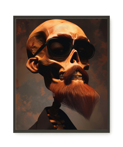 Realistic Skull Canvas Wall Art