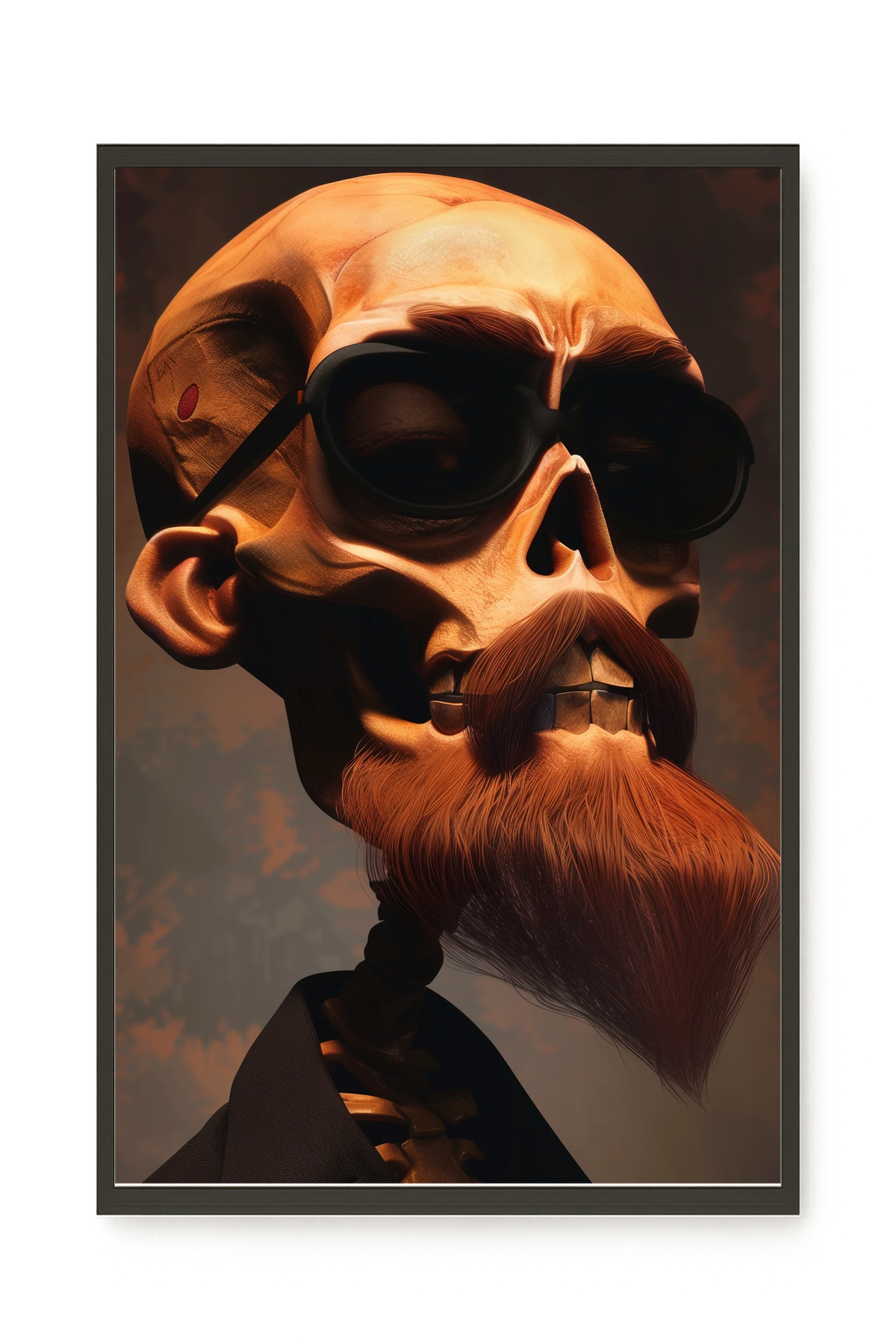 Realistic Skull Canvas Wall Art