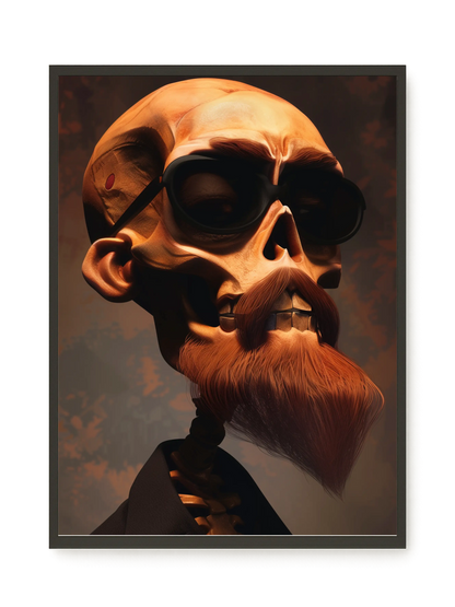 Realistic Skull Canvas Wall Art