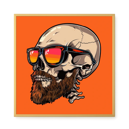 Sunglasses Skull Canvas Print