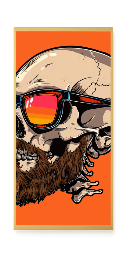 Sunglasses Skull Canvas Print