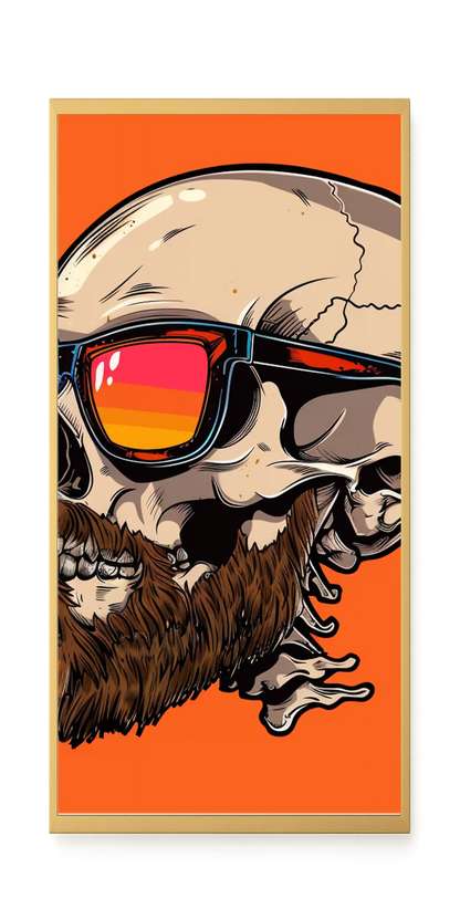Sunglasses Skull Canvas Print