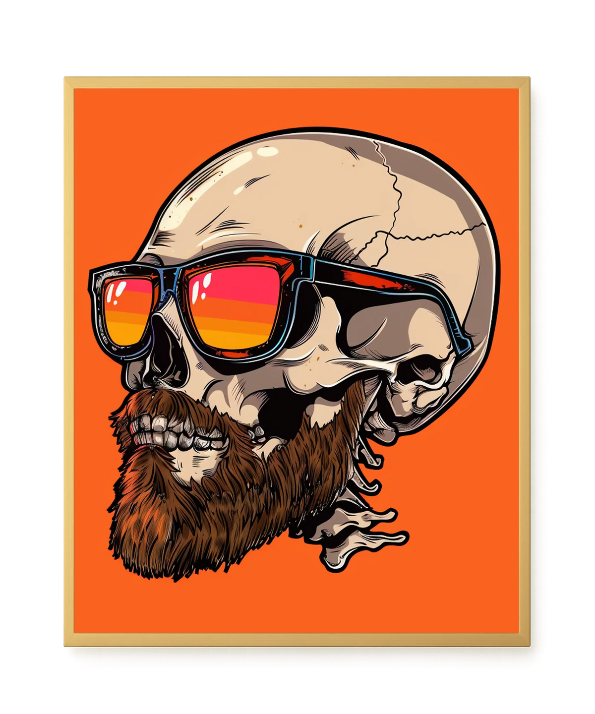 Sunglasses Skull Canvas Print