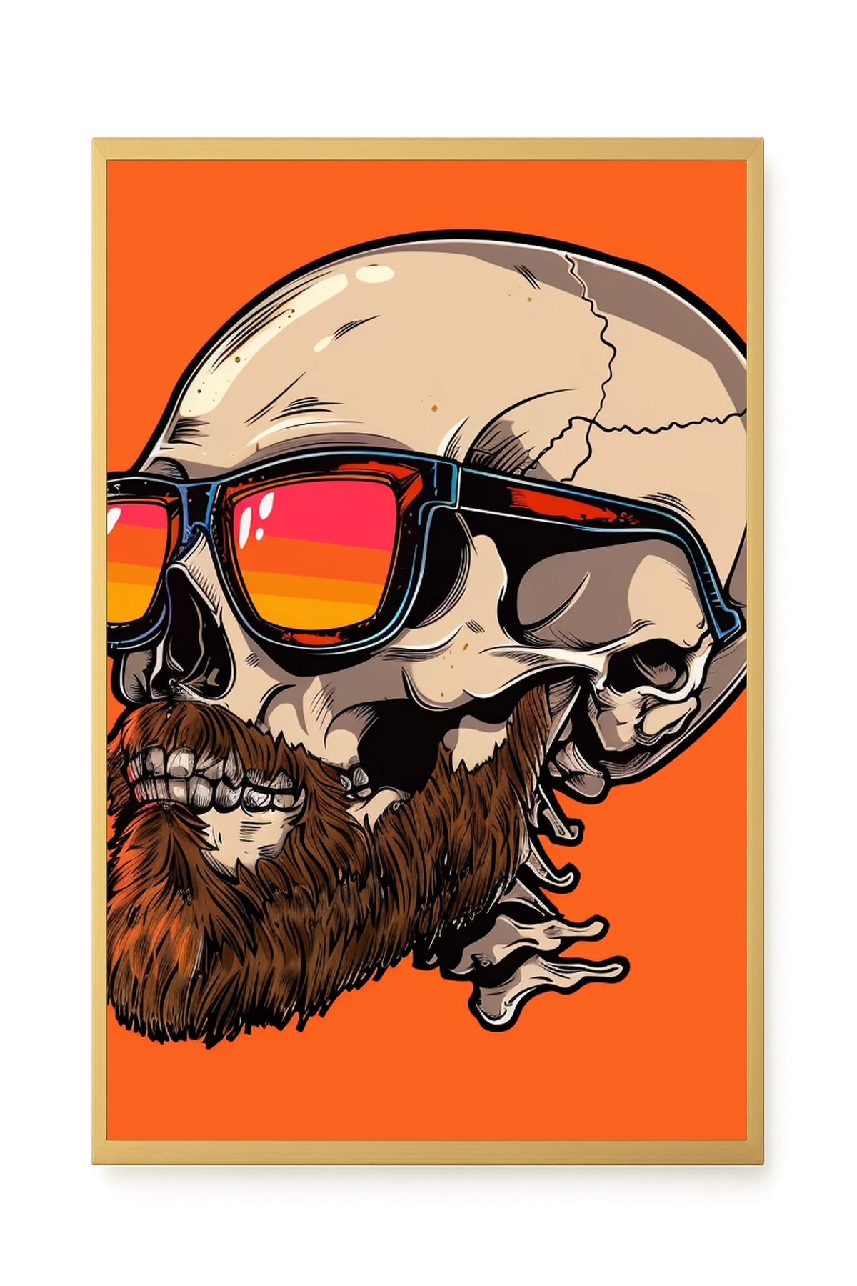 Sunglasses Skull Canvas Print