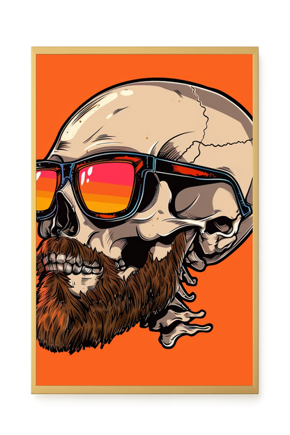 Sunglasses Skull Canvas Print