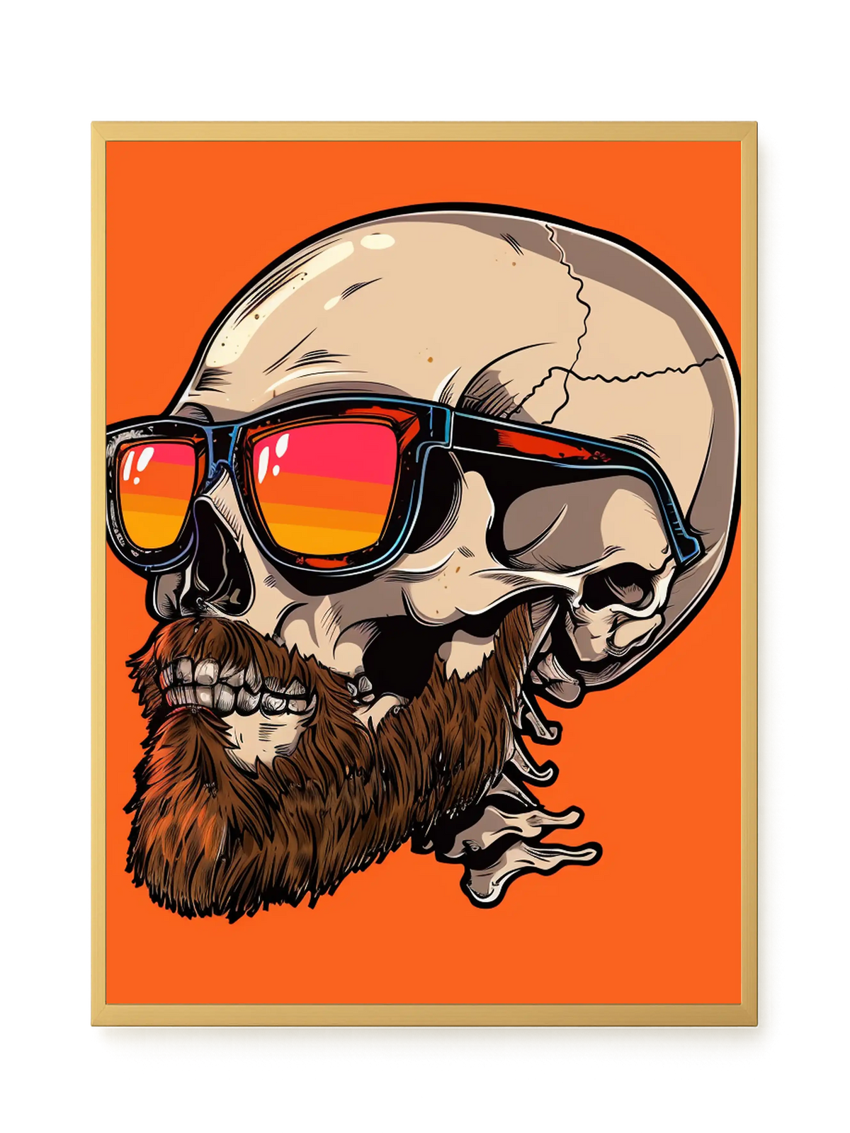 Sunglasses Skull Canvas Print