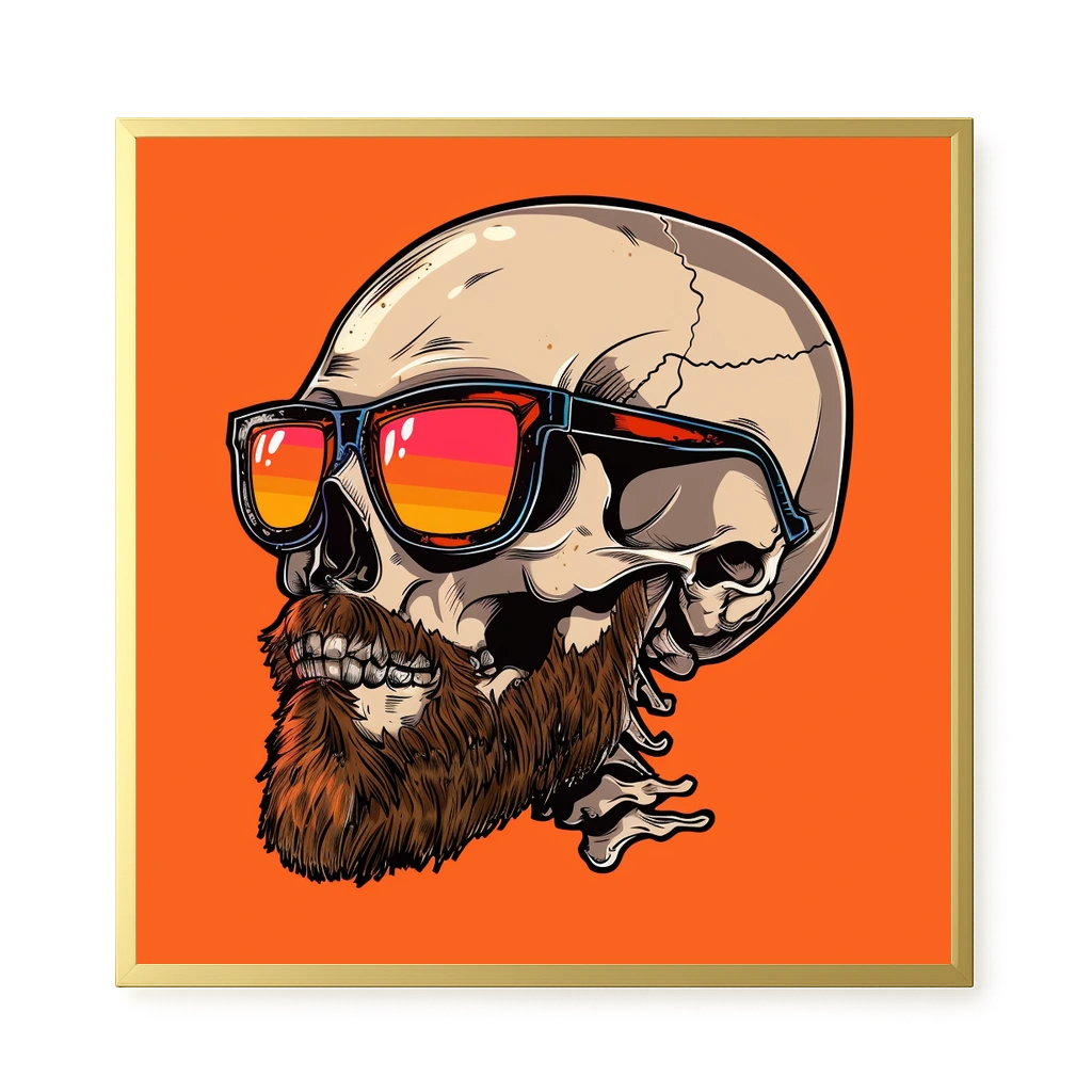 Sunglasses Skull Canvas Print