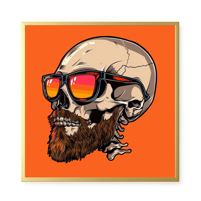Sunglasses Skull Canvas Print