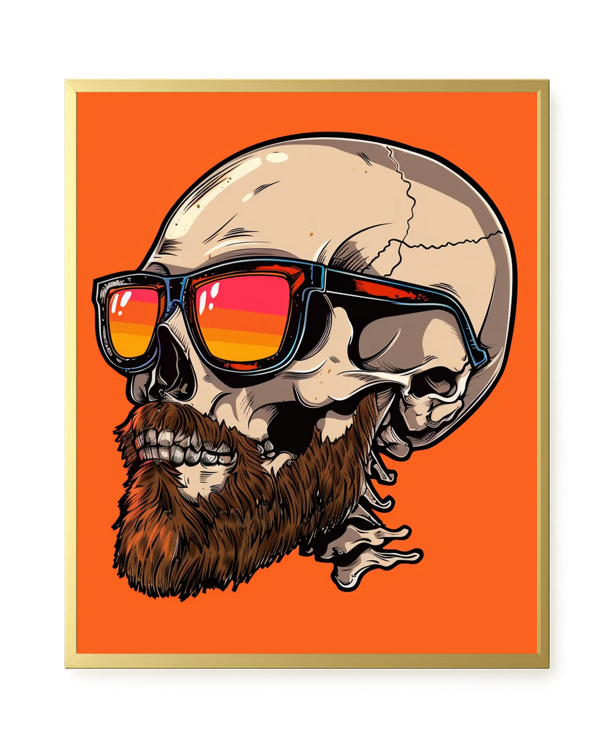 Sunglasses Skull Canvas Print