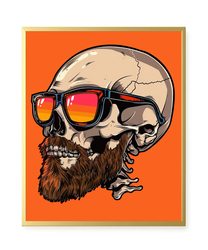 Sunglasses Skull Canvas Print