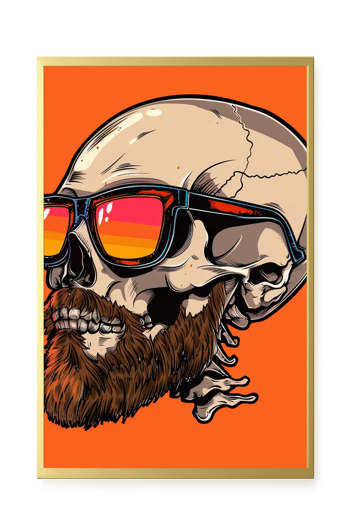 Sunglasses Skull Canvas Print