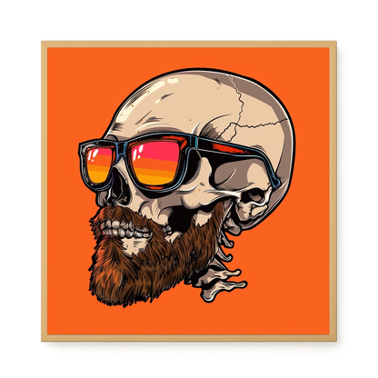 Sunglasses Skull Canvas Print