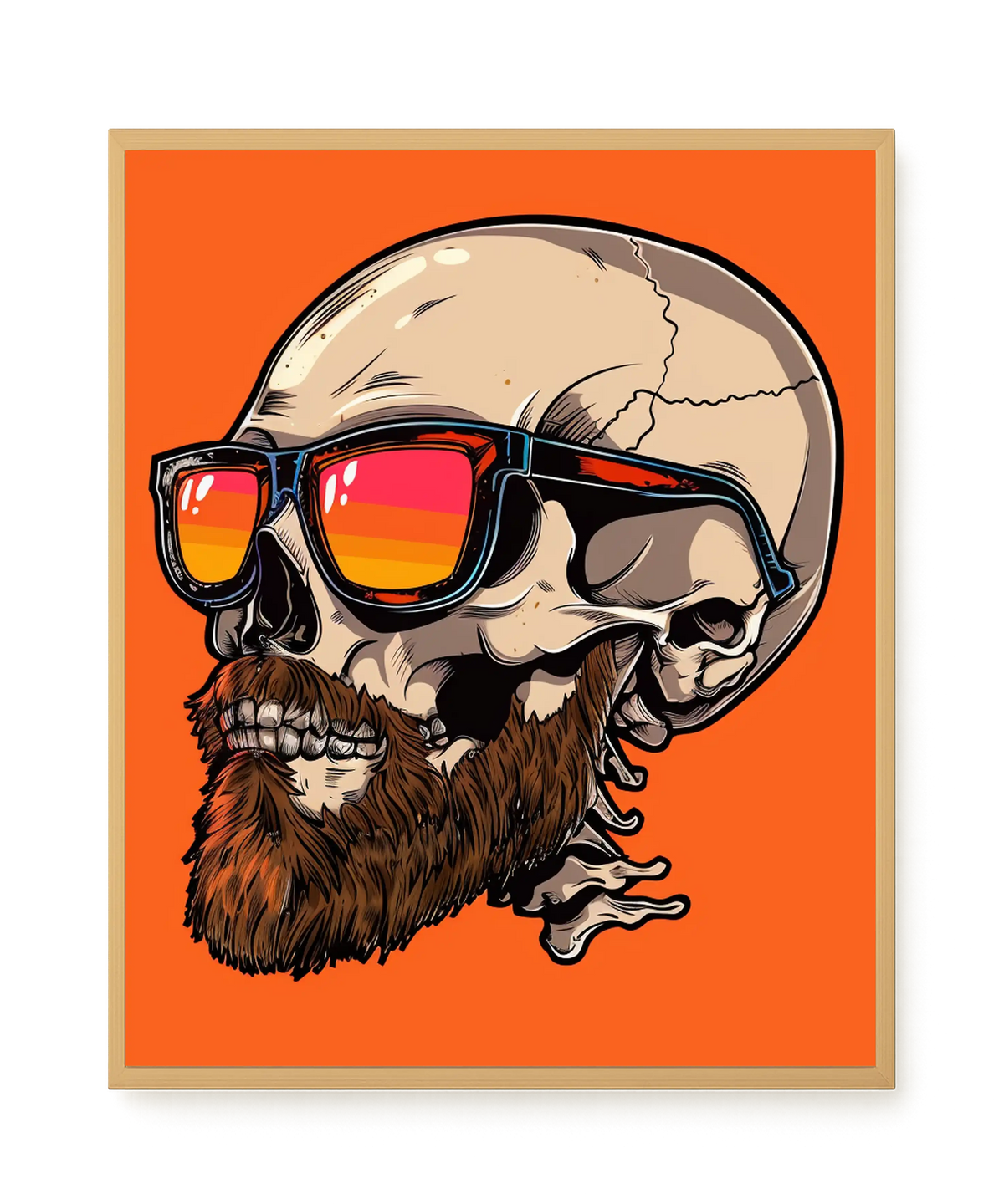 Sunglasses Skull Canvas Print