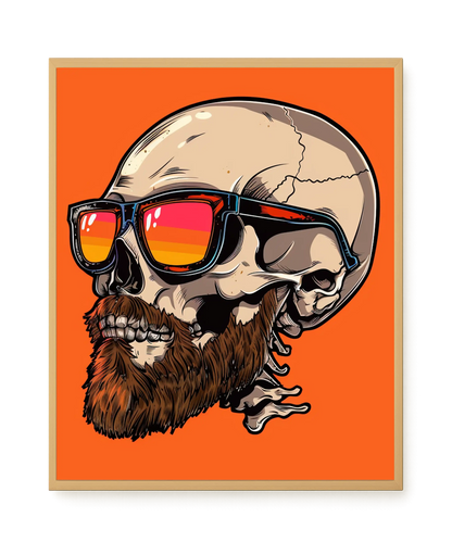 Sunglasses Skull Canvas Print
