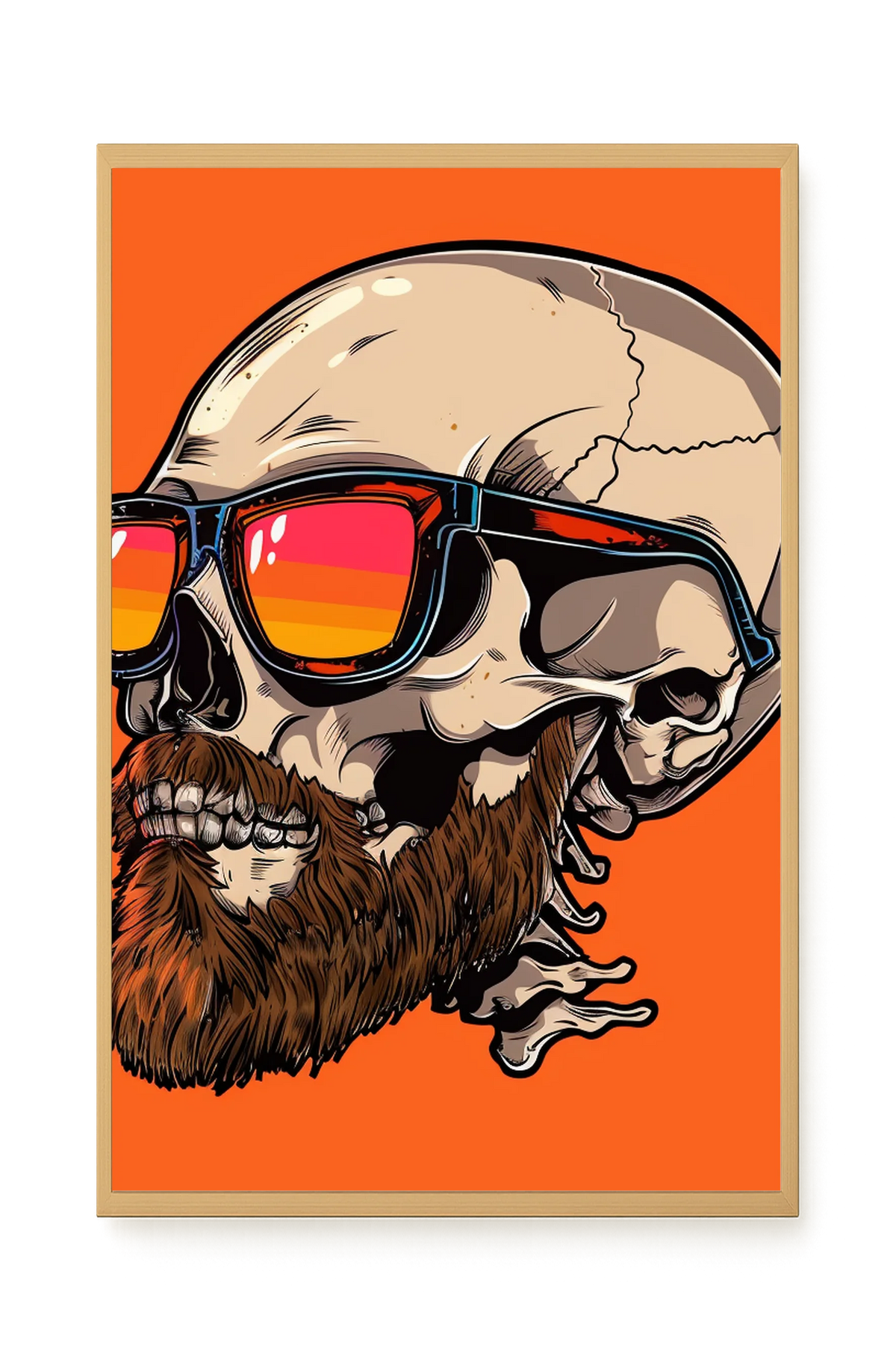 Sunglasses Skull Canvas Print
