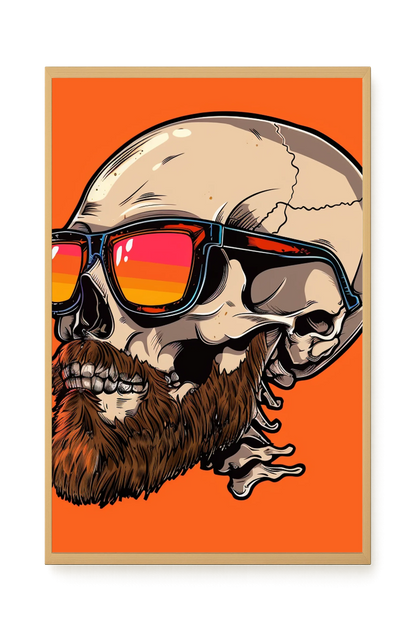 Sunglasses Skull Canvas Print