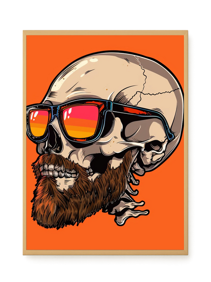 Sunglasses Skull Canvas Print