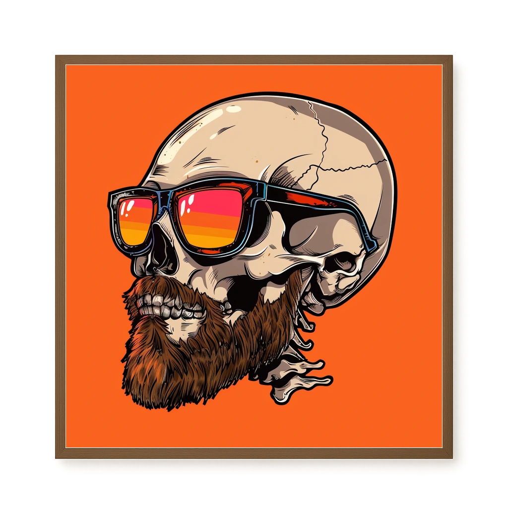 Sunglasses Skull Canvas Print